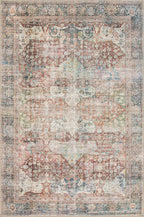 Loloi Loren Collection LQ-14 Brick/Multi 2'-3" x 3'-9" Accent Rug