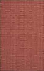 SAFAVIEH Area Rug 5x8 - Natural Fiber Collection - Rust, Handmade Jute, Farmhouse Style, Chunky Textured Thick Pile (NF447C)