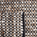 SAFAVIEH Area Rug 8x10 - Natura Collection - Large - Black & Ivory, Handmade Flat Weave Wool & Jute, Ideal for Living Room, Bedroom, Dining Space (NAT349Z)