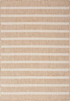 Nourison Home Positano Beige Ivory 5' x 7' Area Rug - Easy Clean, Non Shedding, Bed Room, Living Room, Dining Room, Kitchen (5' x 7')