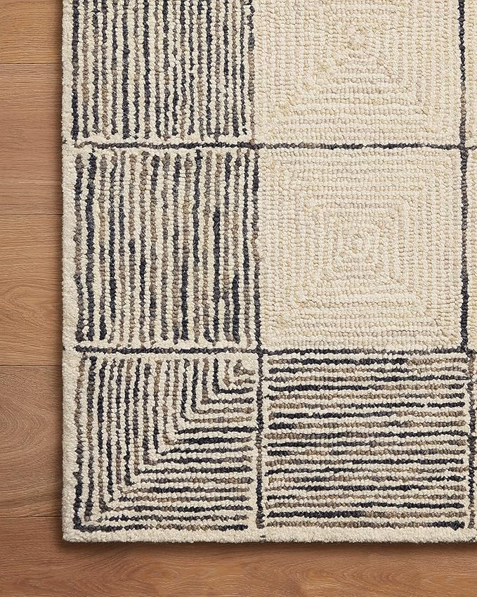 Loloi Chris Loves Julia Francis Collection FRA-02 Cream/Black 11'-6" x 15' Area Rug