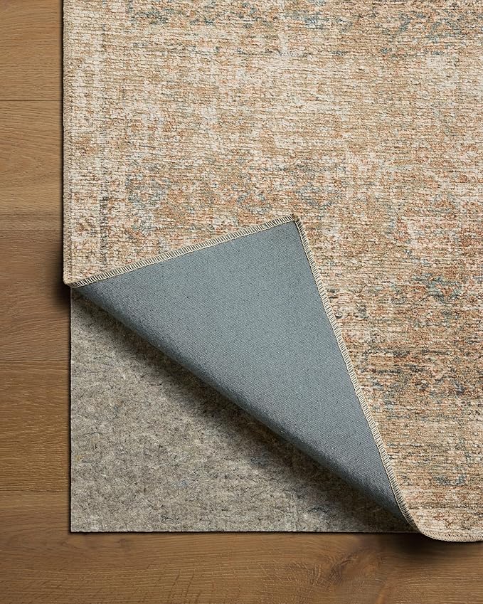 Loloi Amber Lewis Cambria Collection CBR-08 Ocean/Brick 8'-6" x 11'-6" Area Rug Jute, Neutral, Vintage Style, Antique Tone, Living, Bedroom, Dining, Carpet