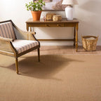 Martha Stewart x SAFAVIEH Area Rug Collection - 8' x 10', Natural & White, Sisal & Jute, Farmhouse Style, Ideal for Living Room, Bedroom, Office, Dining Space (MSR9501H)