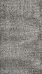 SAFAVIEH Area Rug 3x5 - Natural Fiber Collection - Light Grey, Handmade Jute, Farmhouse Style, Chunky Textured Thick Pile (NF447G)