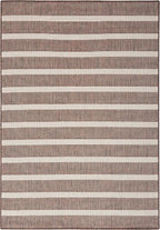 Nourison Home Positano Indoor/Outdoor Natural Ivory 7' x 10' Area Rug, Easy Cleaning, Non Shedding, Bed Room, Living Room, Dining Room, Deck, Backyard, Patio (7x10)