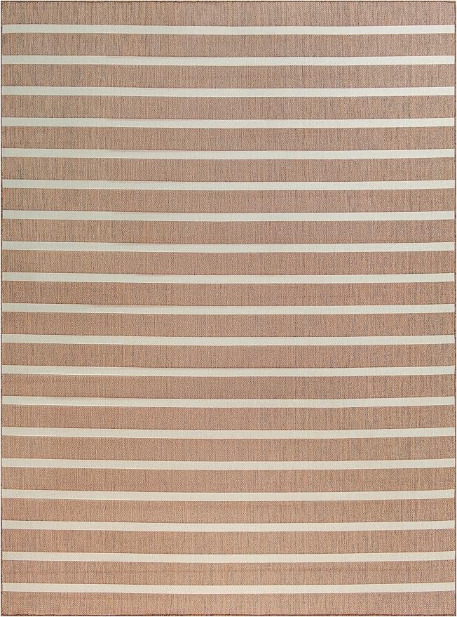 Nourison Home Positano Jute Ivory 9' x 12' Area Rug - Easy Clean, Non Shedding, Bed Room, Living Room, Dining Room, Kitchen (9' x 12')
