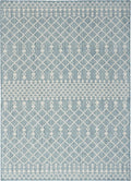 Nourison Home Positano Aqua 6' x 9' Area Rug - Easy Clean, Non Shedding, Bed Room, Living Room, Dining Room, Kitchen (6' x 9')
