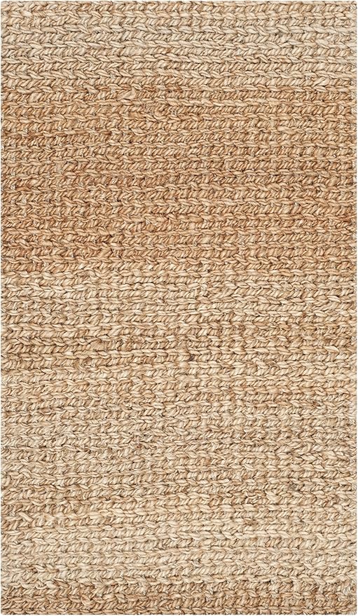SAFAVIEH Natural Fiber Collection Accent Rug - 2' x 3', Natural, Handmade Farmhouse Jute, Ideal for High Traffic Areas in Entryway, Living Room, Bedroom (NF732A)