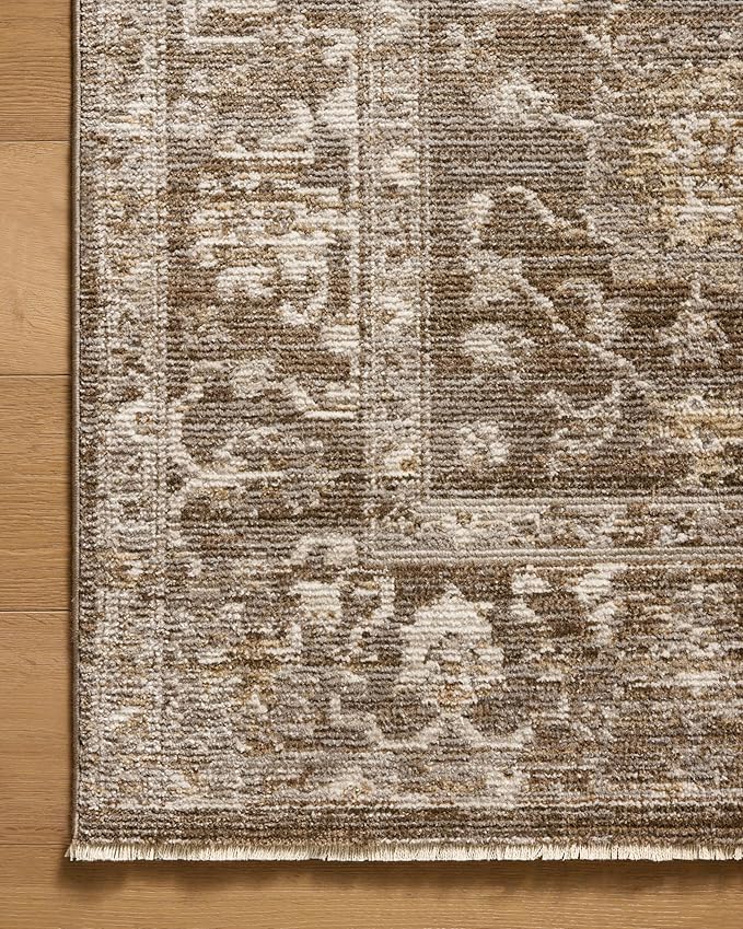 Loloi Magnolia Home by Joanna Gaines Pace Collection PAC-01 Bark/Natural 5'-3" x 7'-6" Area Rug