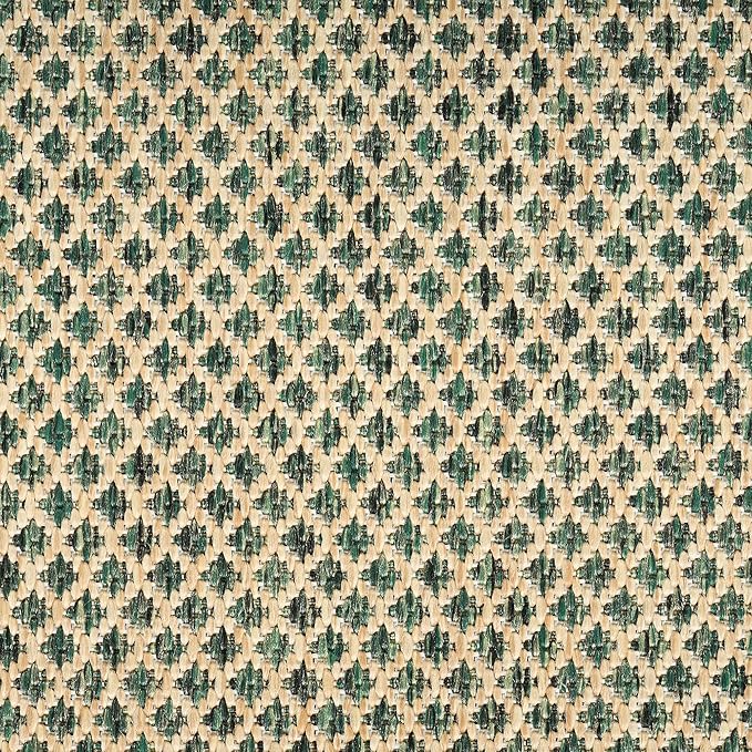Nourison Home Courtyard Green 4' x 6' Area Rug - Easy Clean, Non Shedding, Bed Room, Living Room, Dining Room, Kitchen (4' x 6')