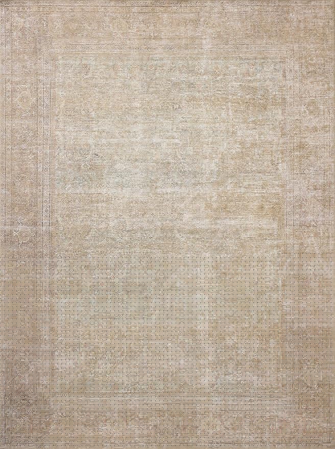 Loloi Amber Lewis Cambria Collection CBR-06 Multi/Natural 3'-6" x 5'-6" Accent Rug Jute, Neutral, Vintage Style, Antique Tone, Living, Bedroom, Dining, Carpet