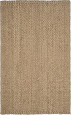 SAFAVIEH Natural Fiber Collection Accent Rug - 4' x 6', Natural & Natural, Handmade Jute, Ideal for High Traffic Areas in Entryway, Living Room, Bedroom (NF181A)