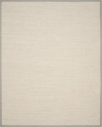 SAFAVIEH Area Rug 8x10 - Natural Fiber Collection - Large - Marble & Khaki, Sisal, Woven Design with Border (NF143E)
