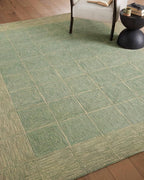 Loloi Chris Loves Julia Francis Collection FRA-02 Green/Natural 2'-6" x 9'-9" Runner Rug