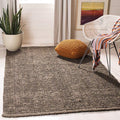 SAFAVIEH Area Rug 6' Square - Natural Fiber Collection - Brown, Handmade Jute, Farmhouse Style, Chunky Textured Thick Pile (NF447D)