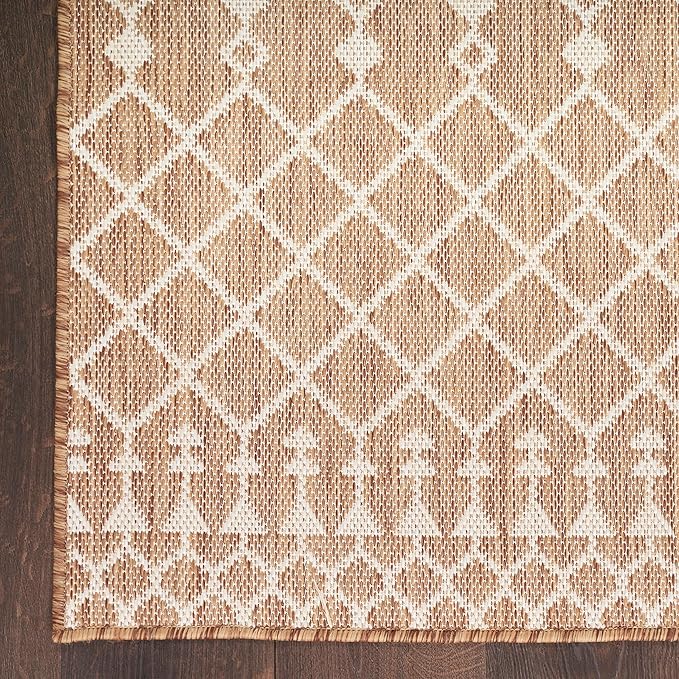 Nourison Home Positano Jute 7' x 10' Area Rug - Easy Clean, Non Shedding, Bed Room, Living Room, Dining Room, Kitchen (7' x 10')