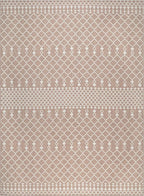 Nourison Home Positano Beige 9' x 12' Area Rug - Easy Clean, Non Shedding, Bed Room, Living Room, Dining Room, Kitchen (9' x 12')