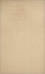 SAFAVIEH Area Rug 6x9 - Natural Fiber Collection - Maize & Linen Color, Sisal, Woven Design with Border (NF141B)