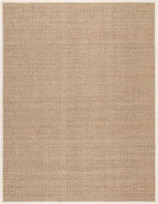 SAFAVIEH Area Rug 11x15 - Natural Fiber Collection - Large - Natural & Ivory, Seagrass, Basketweave Pattern with Border (NF114J)