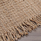 Hausattire Hand Woven Jute Runner Rug 22"x72" - Natural, Reversible Farmhouse Boho Rustic Area Runner Rugs for Hallway, Kitchen, Living Room, Bedroom | 6 Feet Long Decorative Floor Rugs
