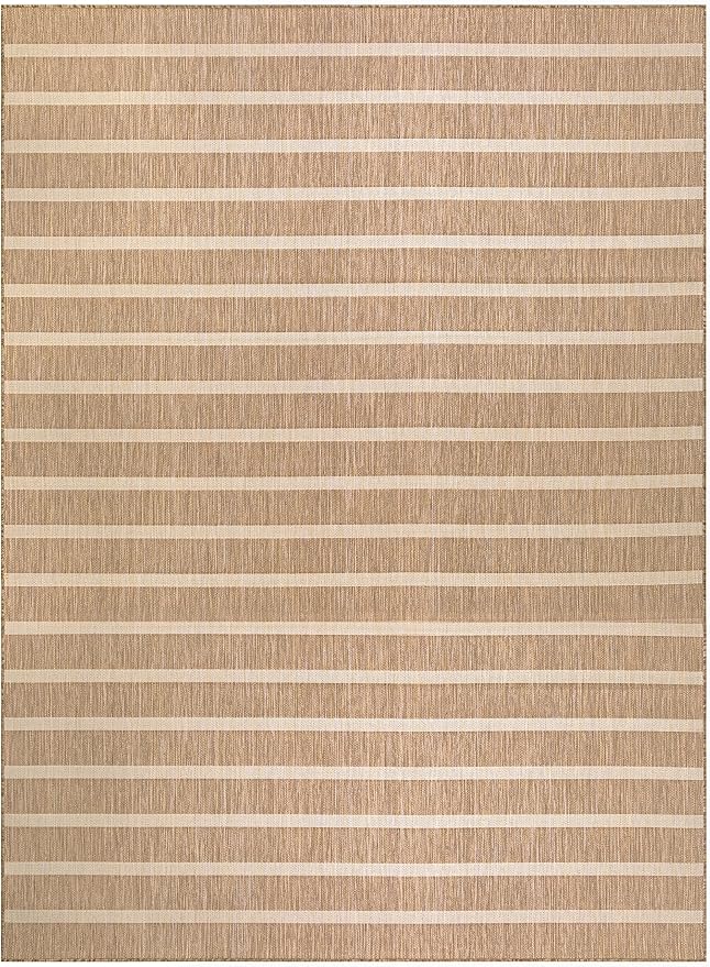 Nourison Home Positano Beige Ivory 9' x 12' Area Rug - Easy Clean, Non Shedding, Bed Room, Living Room, Dining Room, Kitchen (9' x 12')