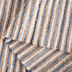 SAFAVIEH Area Rug 8x10 - Cape Cod Collection - Large - Natural & Blue, Geometric Design, Ideal for Living Room, Bedroom, Office, Dining Space (CAP151M)
