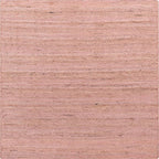 Unique Loom Braided Jute Collection Area Rug - Dhaka (8' Square, Light Pink)