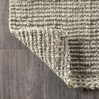 JONATHAN Y Pata Hand Woven Chunky Jute Gray Indoor Area Rug, 12x15, Bohemian, Rustic, Cottage, Easy-Cleaning for Living Room, Bedroom, Kitchen, Non-Shedding (NRF102C-15)