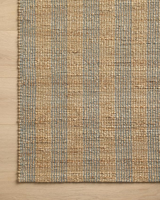 Loloi Chris Loves Julia Judy Collection JUD-04 Natural/Sky 3'-6" x 5'-6" Accent Rug