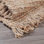 Hausattire Hand Woven Jute Rug 20"x32"- Natural, Reversible Farmhouse Boho Accent Rustic Rugs for Kitchen, Living Room, Bedroom, Entryway Rag Rug | Small Decorative Floor Rugs - 20x32 Inches