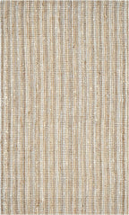 SAFAVIEH Area Rug 5x8 - Natural Fiber Collection - Grey & Natural Brown, Handmade Jute, Farmhouse Style, Chunky Textured Thick Pile (NF447K)