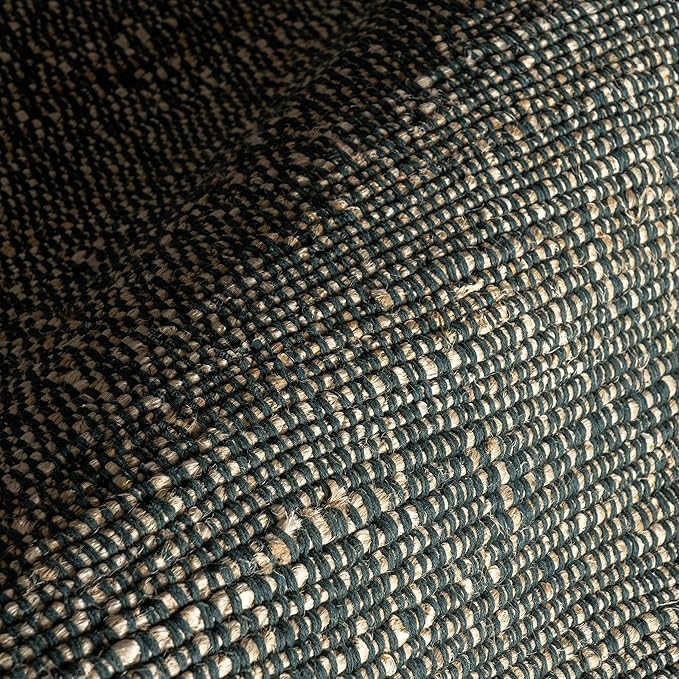 Nuloom Elfriede Handmade, Green/Natural, 8'6" x 11'6", Solid, Rustic, Jute, Soft and Textured, High Traffic, Stain Resistant, Easy Clean, Durable Area Rug for Bedroom, Living Room, Dining, Den, Foyer