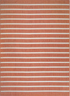 Nourison Home Positano Terracotta Ivory 9' x 12' Area Rug - Easy Clean, Non Shedding, Bed Room, Living Room, Dining Room, Kitchen (9' x 12')