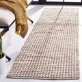 SAFAVIEH Natura Collection Runner Rug - 2'3" x 8', Beige & Ivory, Handmade Flat Weave Wool & Jute, Ideal for High Traffic Areas in Living Room, Bedroom (NAT349B)