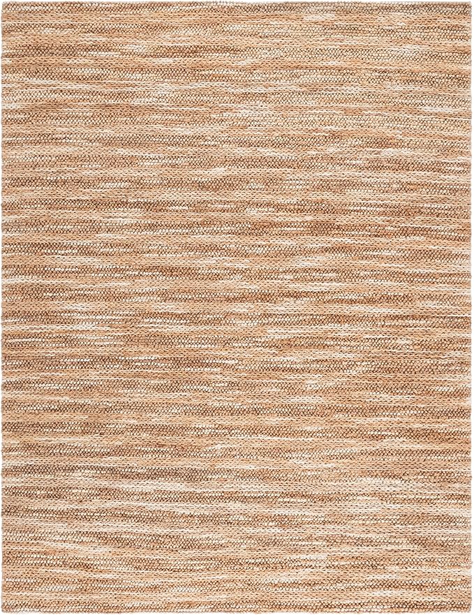 SAFAVIEH Area Rug 8x10 - Natural Fiber Couture - Large - Natural, Handmade Jute & Cotton, Ideal for Living Room, Bedroom, Dining Space (NFC101B)