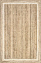 nuLOOM Rikki Coastal Braided Jute Area Rug, 5x8, Off-white