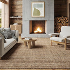 nuLOOM Ashli Solid Farmhouse Jute Accent Rug, 2X3, Natural