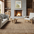 Nuloom Ashli Hand Woven, Natural, 9'6" x 13'6", Farmhouse, Jute, Soft and Textured, High Traffic, Stain Resistant, Easy Clean, Durable Area Rug for Bedroom, Living Room, Dining, Den, Foyer, Entryway