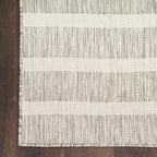 Nourison Home Positano Grey Ivory 5' x 7' Area Rug - Easy Clean, Non Shedding, Bed Room, Living Room, Dining Room, Kitchen (5' x 7')