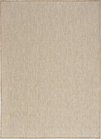 Nourison Home Courtyard Jute Ivory 6' x 9' Area Rug - Easy Clean, Non Shedding, Bedroom, Living Room, Dining Room, Kitchen