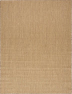 Nourison Home Courtyard Jute 9' x 12' Area Rug - Easy Clean, Non Shedding, Bed Room, Living Room, Dining Room, Kitchen (9' x 12')