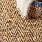 JONATHAN Y Espina Hand Woven Herringbone Chunky Jute Natural Runner Rug, 2x8, Bohemian, Cottage, Easy-Cleaning for Living Room, Bedroom, Kitchen, Pet Friendly, Non-Shedding (NFR101A-28)