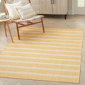 Nourison Home Positano Yellow Ivory 5' x 7' Area Rug - Easy Clean, Non Shedding, Bed Room, Living Room, Dining Room, Kitchen (5' x 7')