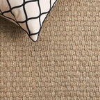 SAFAVIEH Area Rug 8x10 - Natural Fiber Collection - Large - Natural & Rust, Seagrass, Basketweave Pattern (NF114Y)