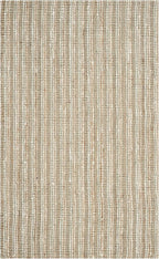 SAFAVIEH Area Rug 6x9 - Natural Fiber Collection - Sage & Natural Brown, Handmade Jute, Farmhouse Style, Chunky Textured Thick Pile (NF447S)
