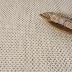 Nourison Home Courtyard Ivory Silver 5' x Round Area Rug - Easy Clean, Non Shedding, Bed Room, Living Room, Dining Room, Kitchen (5' x Round)