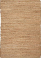 Nourison Home Natural Jute Natural 6' x 9' Area Rug - Easy Clean, Non Shedding, Bed Room, Living Room, Dining Room, Kitchen (6' x 9')