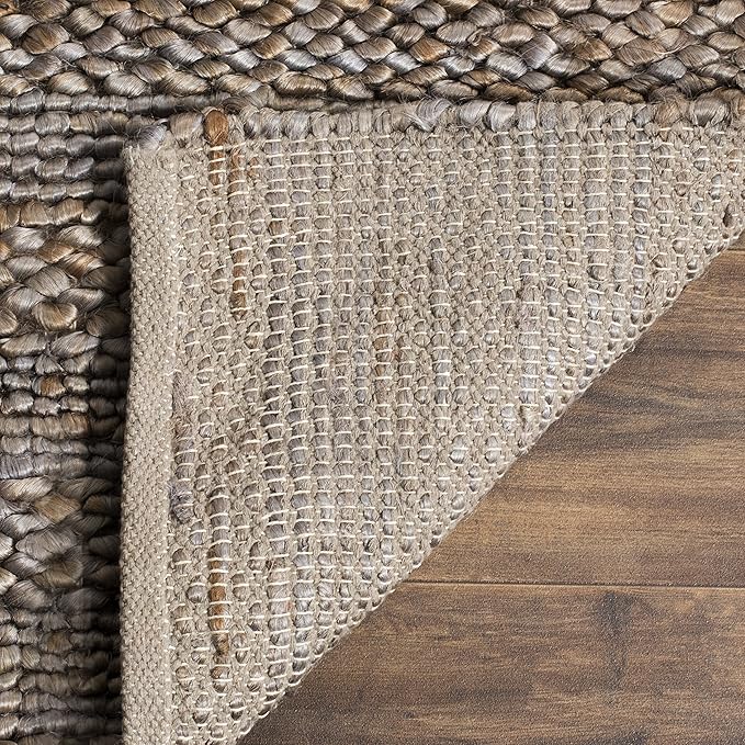 SAFAVIEH Area Rug 5x8 - Natural Fiber Collection - Beige, Handmade Jute, Braided Woven Design, Ideal for Living Room, Bedroom (NF212B)