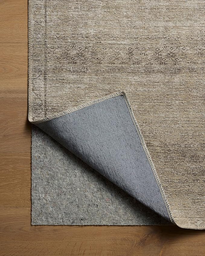 Loloi Amber Lewis Cambria Collection CBR-01 Ash/Bark 8'-6" x 11'-6" Area Rug Jute, Neutral, Vintage Style, Antique Tone, Living, Bedroom, Dining, Carpet