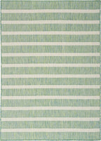Nourison Home Positano Blue Green Ivory 5' x 7' Area Rug - Easy Clean, Non Shedding, Bed Room, Living Room, Dining Room, Kitchen (5' x 7')